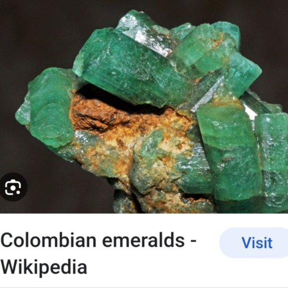 Vintage handmade ring with  Colombian emerald stone, size 6 - Picture 10 of 11